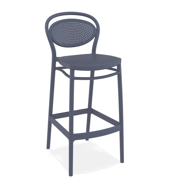 Marcel barstool anthracite (Bar stools)