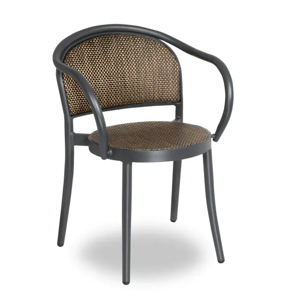 Savoy armchair antik gold / anthracite (Chairs and armchairs)