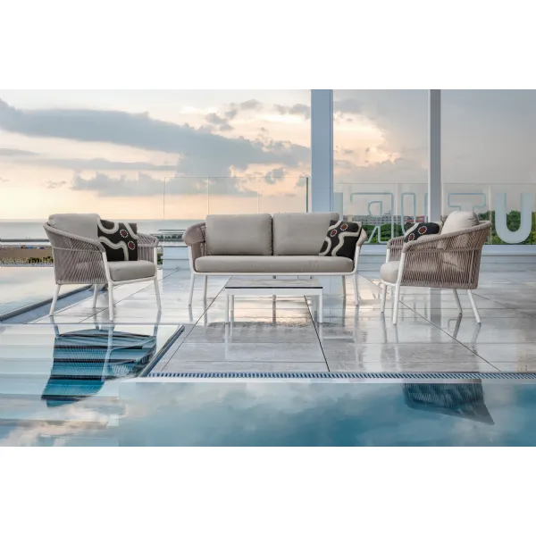 Bergen HPL Coffee table white/empero (Lounge sets, Tables and coffee tables)