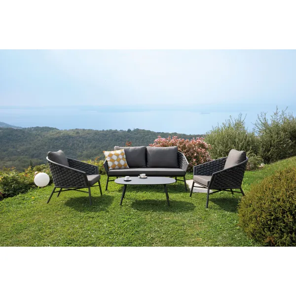 Dub Lounge Armchair anthracite/anthracite (Lounge sets)