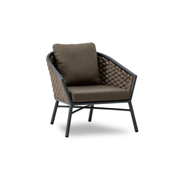 Dub Lounge Armchair anthracite/taupe