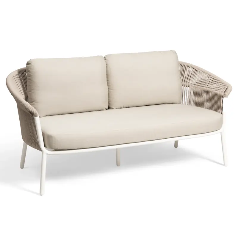 Lake 2 seater Sofa white/beige