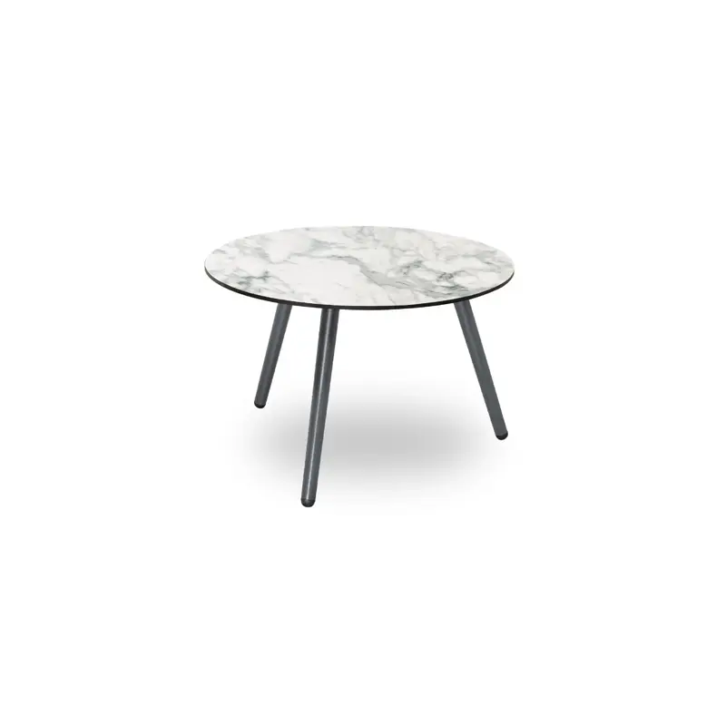 Tokio side table anthracite/white marble