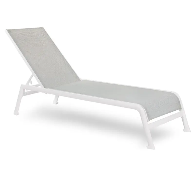 Caraibi Sunlounger light grey (Sunloungers)