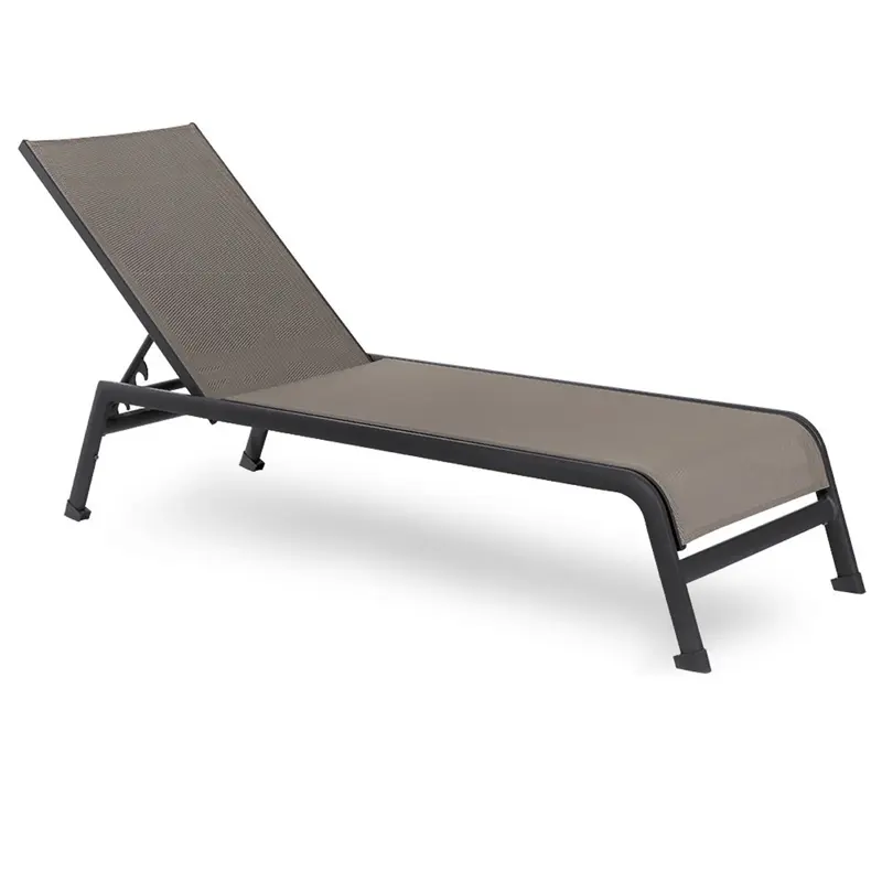 Outdoor furniture: Caraibi Sunlounger taupe