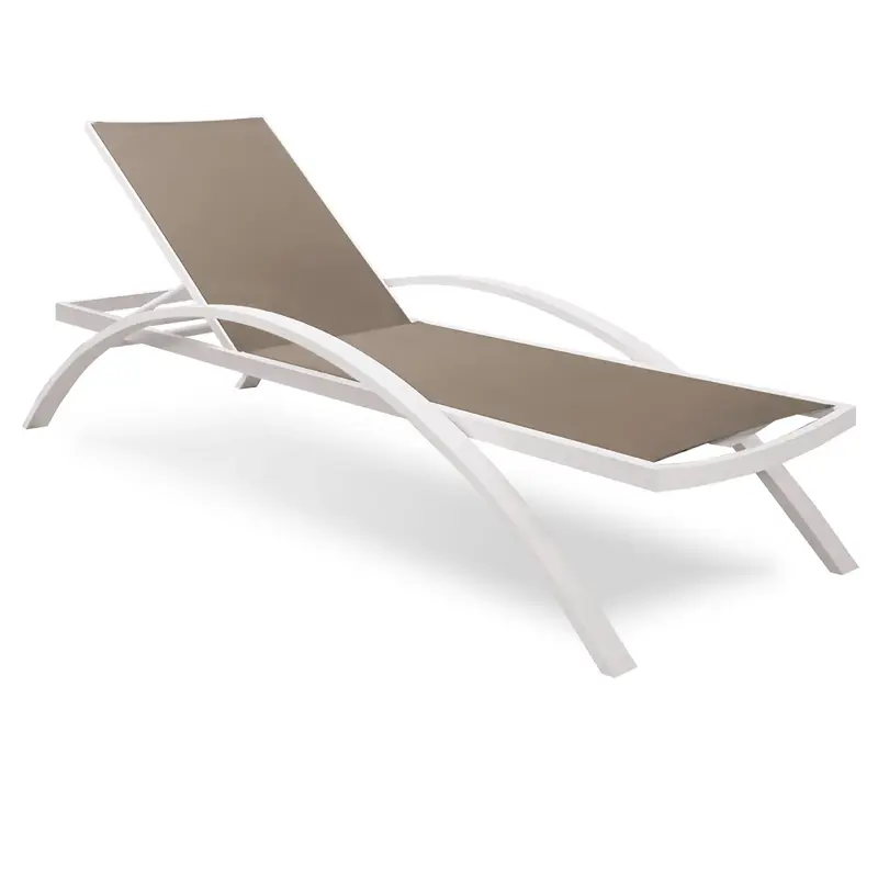 Oliver Sunlounger white (Sunloungers)