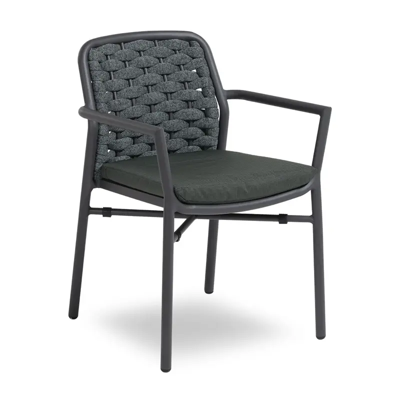 Outdoor furniture: Flora armchair anthracite/anthracite