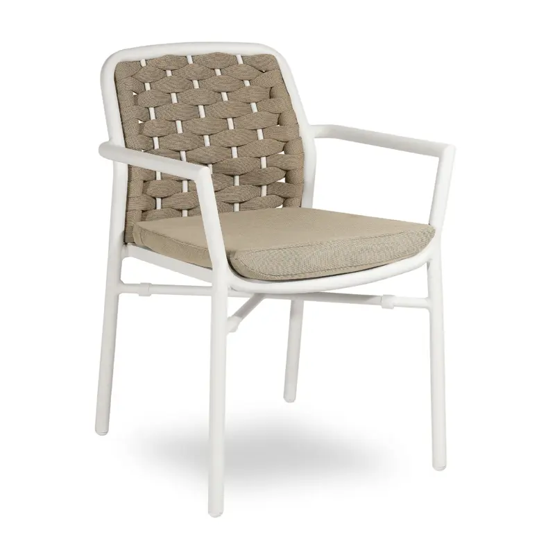 Flora Armchair white/beige