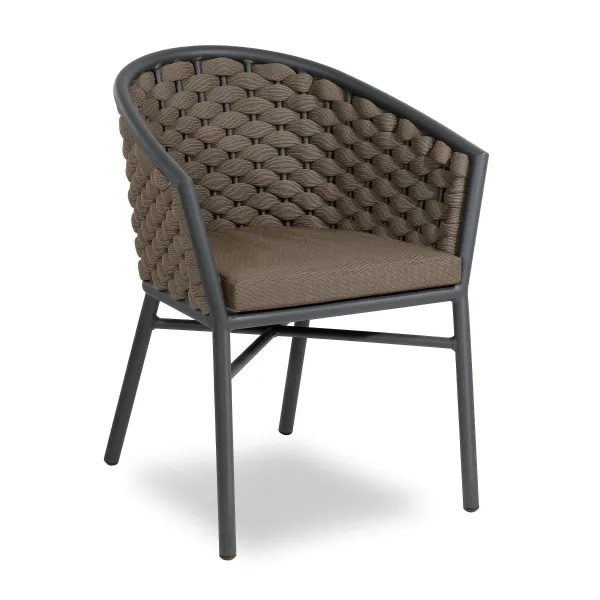 Outdoor furniture: Dub armchair anthracite/taupe
