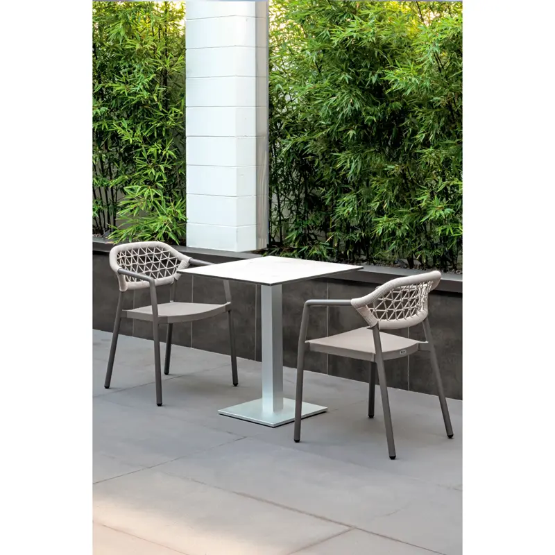 Lugano cm. 40x40 base alu (Table bases)