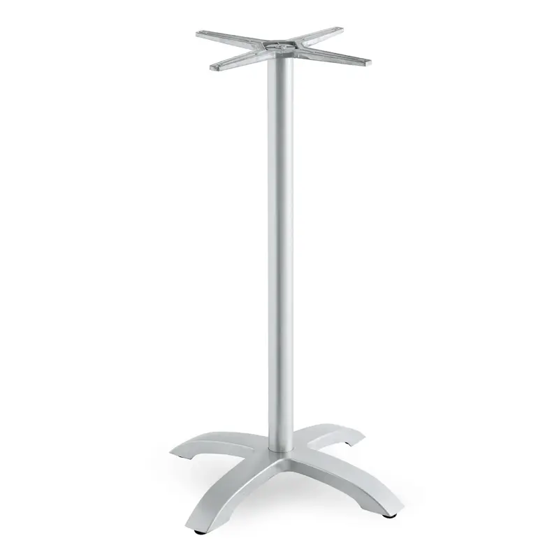 Capri 4 bar base silver (Table bases)