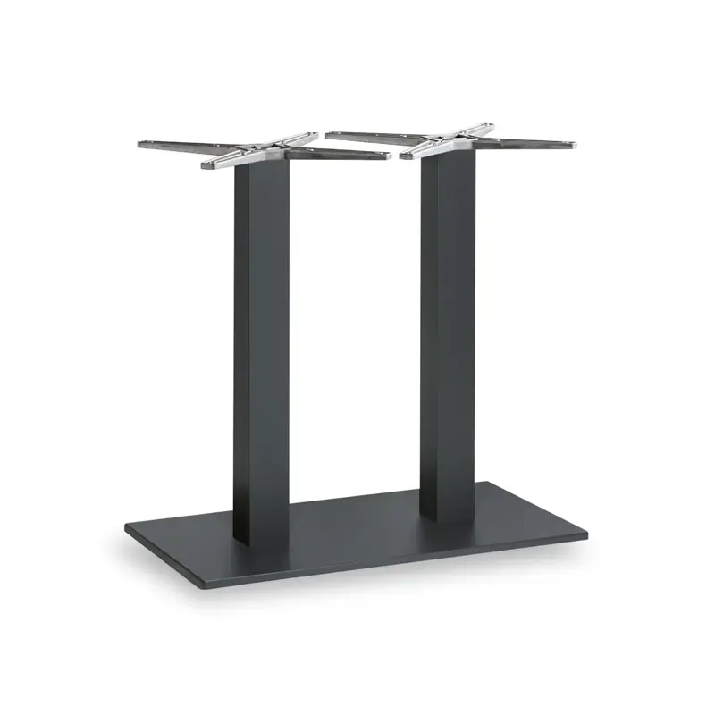 Lugano rectangular anthracite (Table bases)