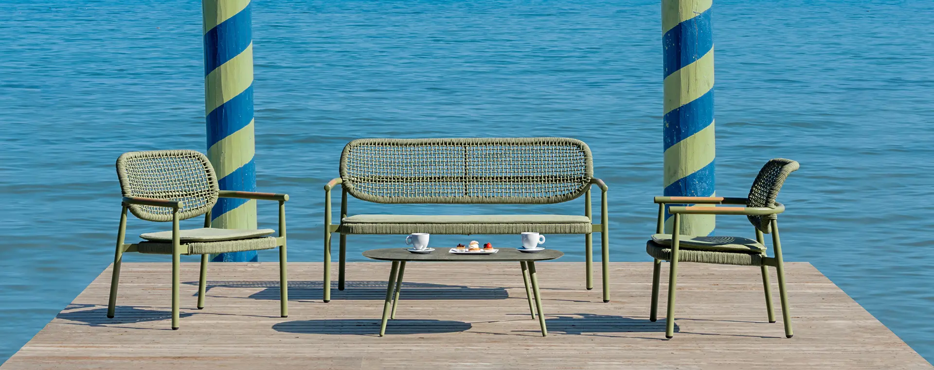 Salotto Cloe : salottini da esterno, poltrone e tavolini per esterno